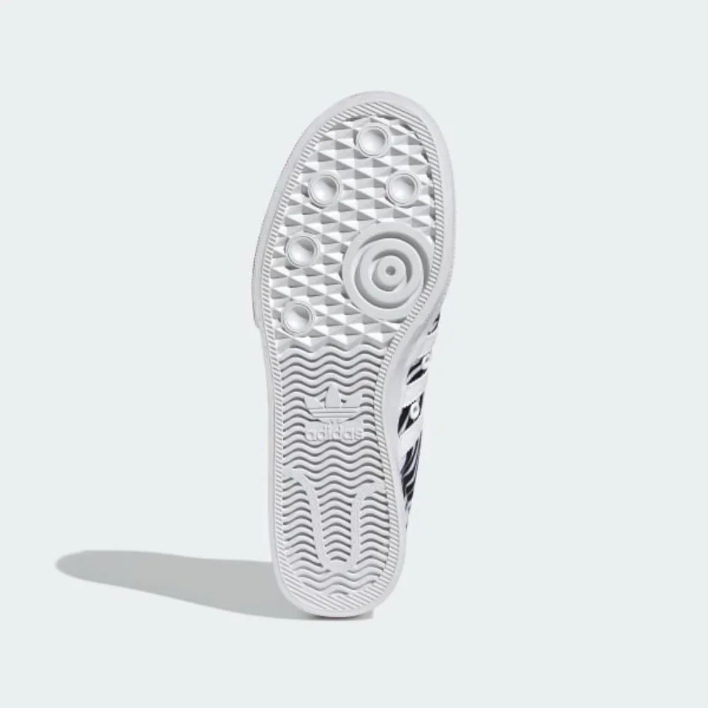 Adidas Nizza Low Top Womens Casual Platform Shoes White Black GZ9681 NEW Size 6 - Picture 7 of 10